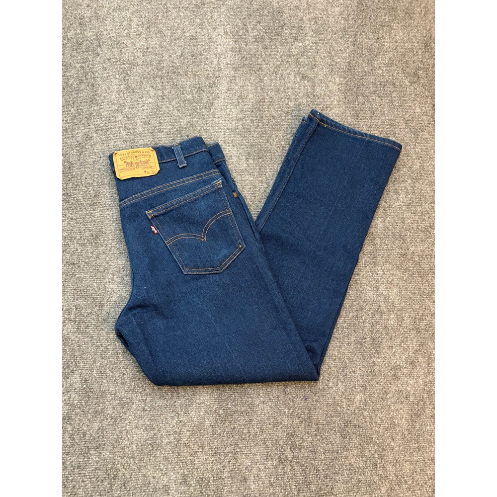 Levis 509 Jeans Mens 34x30 Dark Wash Straight Leg Cotto Blend Made in USA Denim